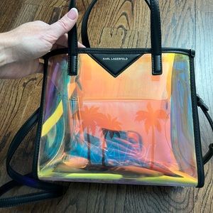 Karl Lagerfeld small tote see through